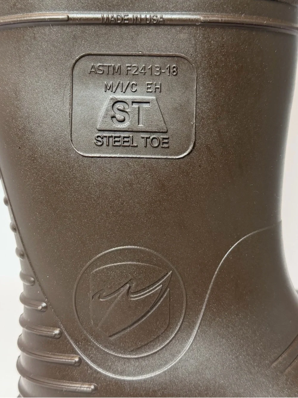 Steel Toe Waterproof‎ Work Boots - Dark Brown Unisex Sizes (M 4, W6)